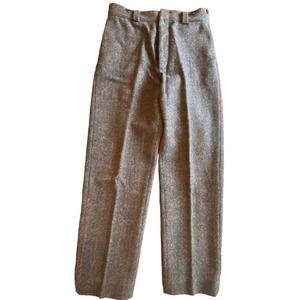Vintage 1990 Woolrich Pants Men's 36 x 33 Wool Malone Heavy Gray Plaid USA